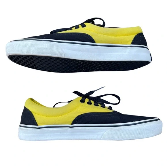 Vans Era Pro Low Top Mens Off The Wall Canvas Black and Yellow Sneakers Size 9 - Picture 5 of 9